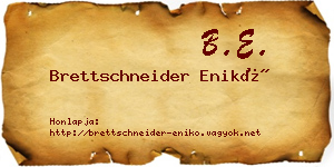 Brettschneider Enikő névjegykártya